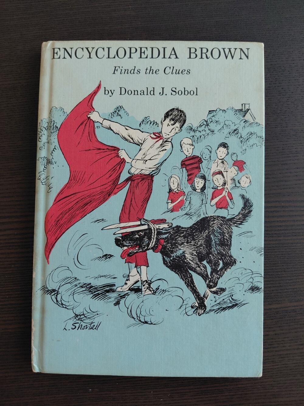 Vintage 1966 Encyclopedia Brown Finds the Clues Hardcover Weekly Reader Book